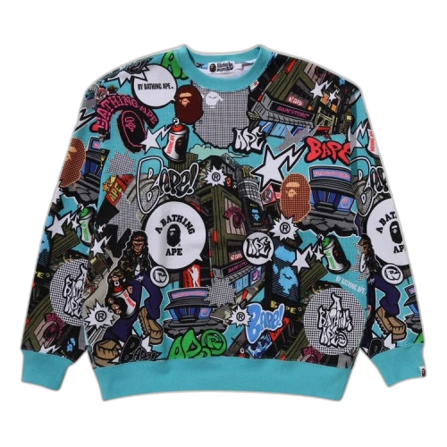 BAPE Comic Art Crewneck 'Multicolor'