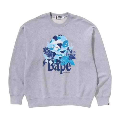 BAPE Flora Ape Head Crewneck 'Grey'