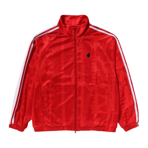 BAPE Fans Scarf Track Jacket 'Red'