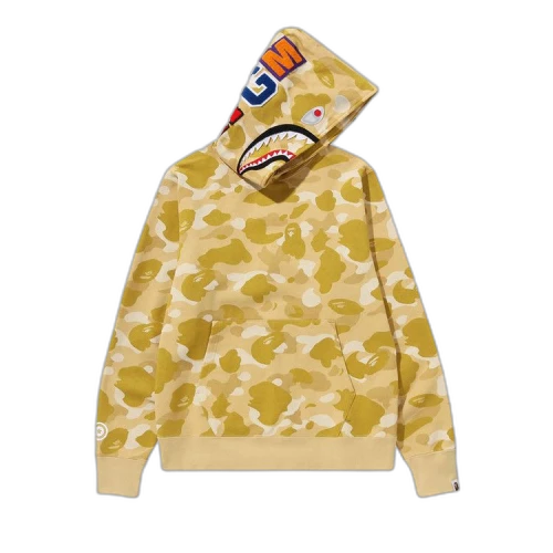 BAPE Color Camo Shark Pullover Hoodie 'Yellow'