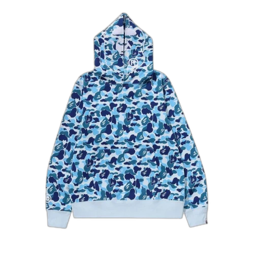 BAPE ABC Camo 2nd Ape Pullover Hoodie 'Blue'