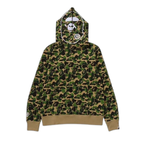 BAPE ABC Camo 2nd Ape Pullover Hoodie 'Green'