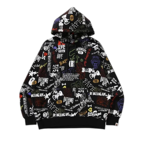BAPE Hand Draw Pullover Hoodie 'Black'