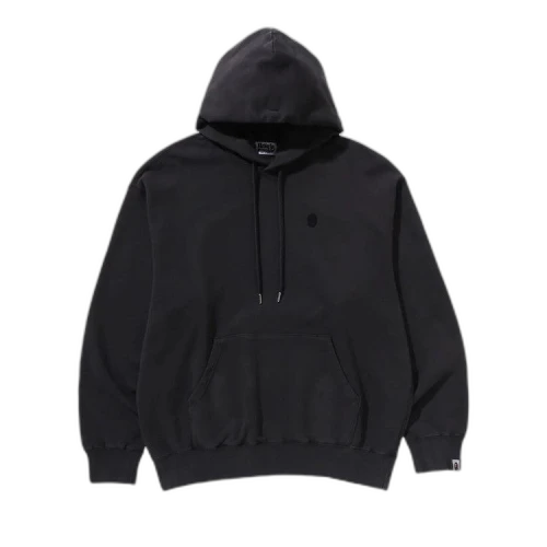 BAPE Ape Head One Point Garment Dye Pullover Hoodie 'Black'