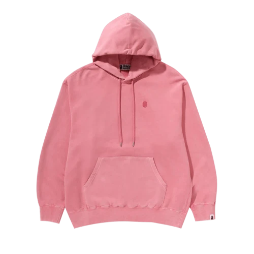 BAPE Ape Head One Point Garment Dye Pullover Hoodie 'Pink'