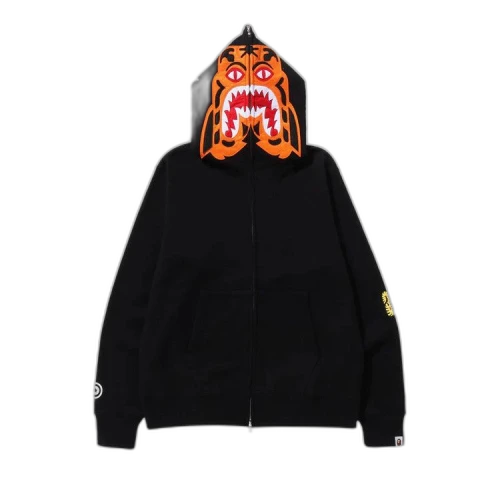 BAPE Tiger Full Zip Hoodie 'Black'