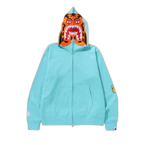 BAPE Tiger Full Zip Hoodie 'Green'