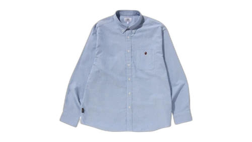 BAPE One Point Cordura Oxford Shirt Sax