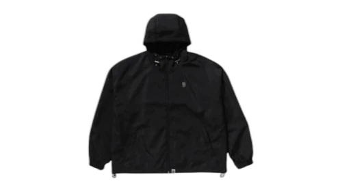 BAPE Hexagram Logo Hoodie Jacket Black