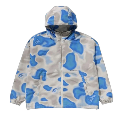 BAPE Liquid Camo Hoodie Jacket 'Blue'