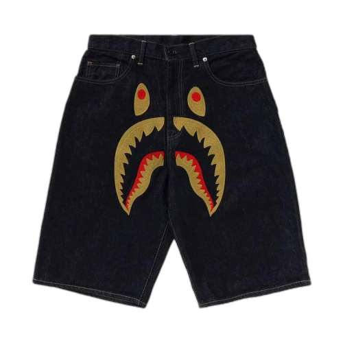BAPE Shark Denim Shorts 'Indigo'