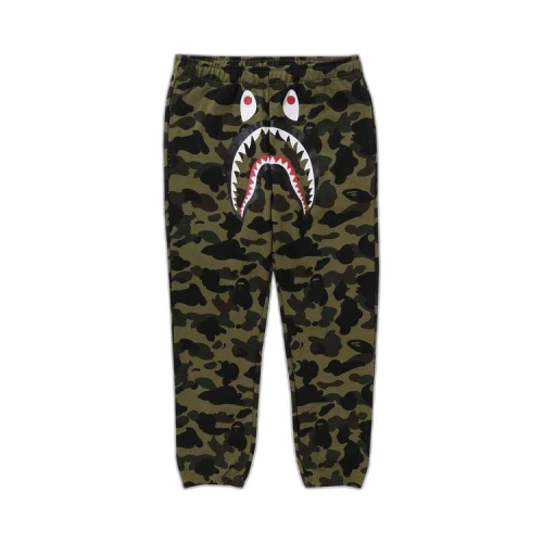 BAPE 1st Camo Shark Sweatpants 'Green'
