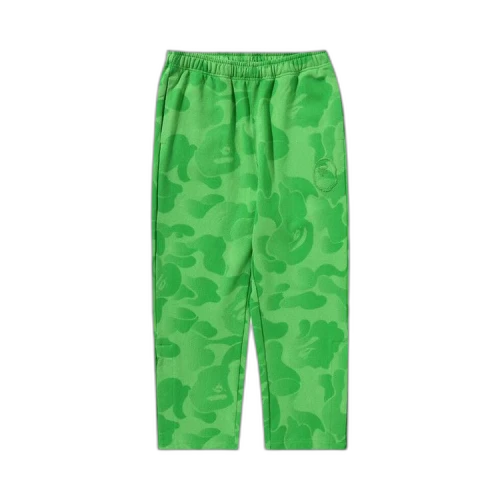 BAPE Ink Camo Wide Leg Snap Detail Track Pants 'Green'