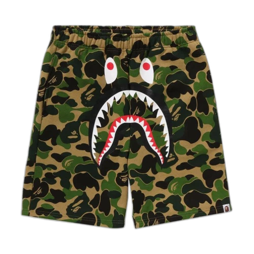 BAPE ABC Camo Shark Sweatshorts 'Green'