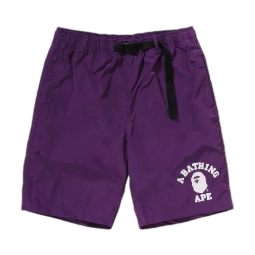 BAPE College Beach Shorts 'Purple'