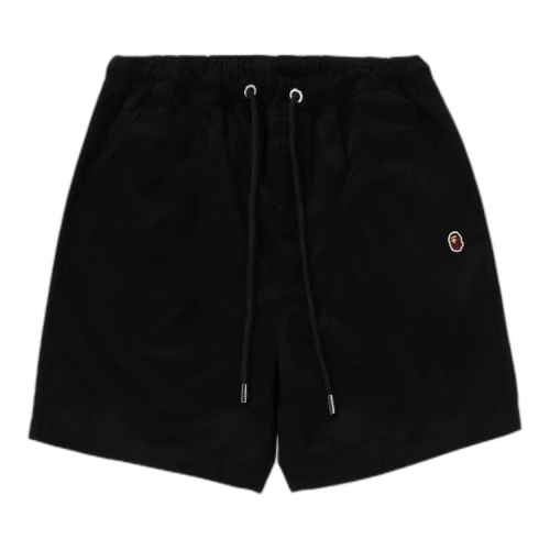 BAPE Ape Head One Point 2 Pleat Easy Chino Shorts 'Black'