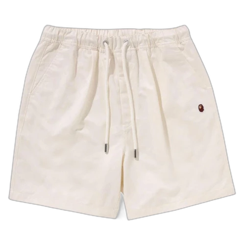 BAPE Ape Head One Point 2 Pleat Easy Chino Shorts 'Ivory'
