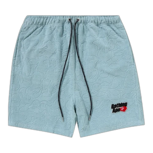 BAPE Line Camo Terry Towel Shorts 'Sax'