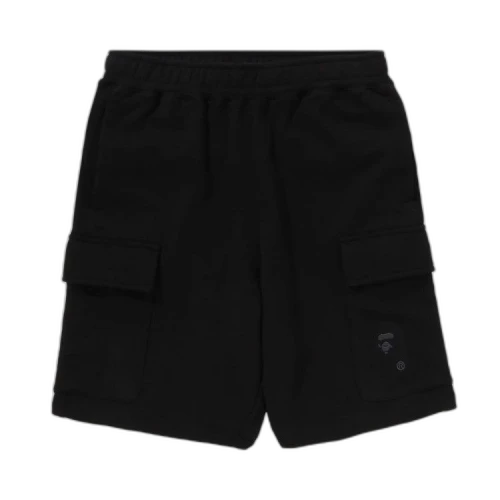BAPE Ape Head Cargo Sweat Shorts 'Black'