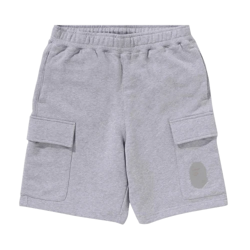 BAPE Ape Head Cargo Sweat Shorts 'Grey'