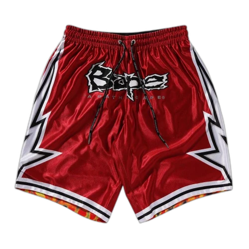 BAPE Reversible Basketball Shorts 'Red'