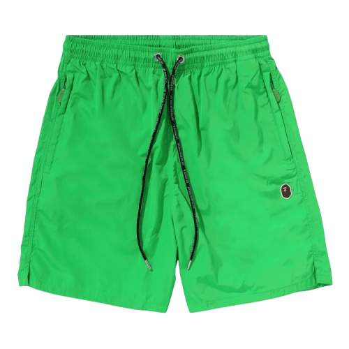 BAPE Ape Head One Point Beach Shorts 'Green'