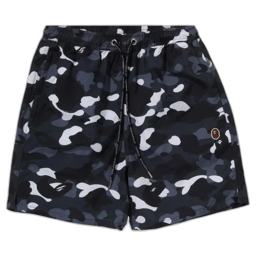 BAPE City Camo Ape Head One Point Beach Shorts 'Black'