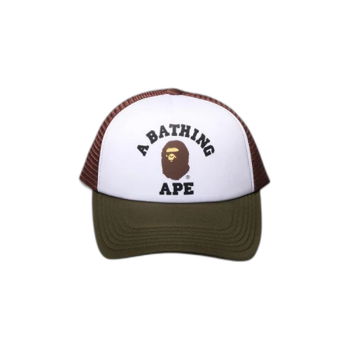 BAPE College Mesh Cap 'Olive'