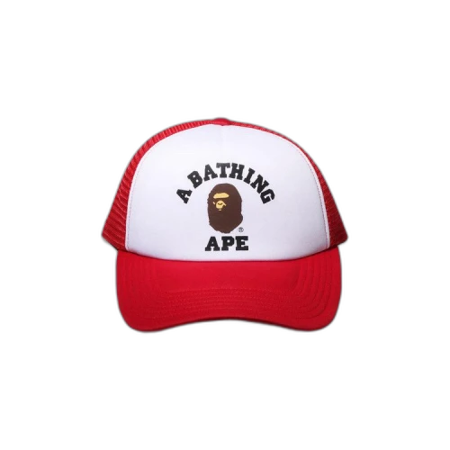 BAPE College Mesh Cap 'Red'