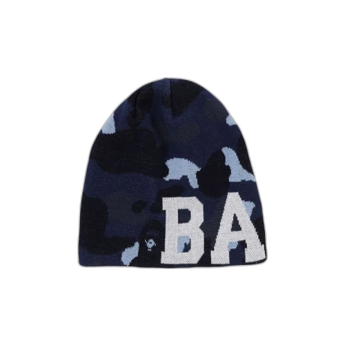 BAPE Color Camo Knit Cap 'Navy'
