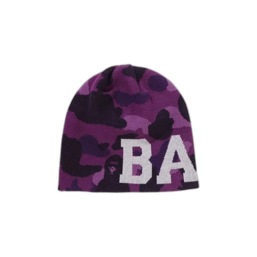 BAPE Color Camo Knit Cap 'Purple'