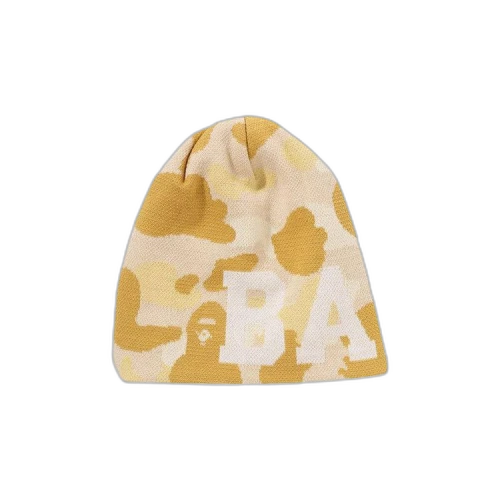 BAPE Color Camo Knit Cap 'Yellow'