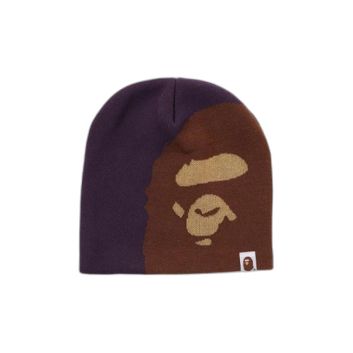 BAPE Ape Head Knit Cap 'Purple'