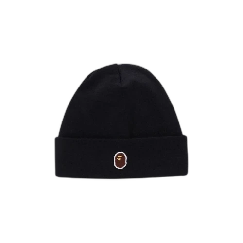 BAPE Silicon Ape Head Knit Cap 'Black'