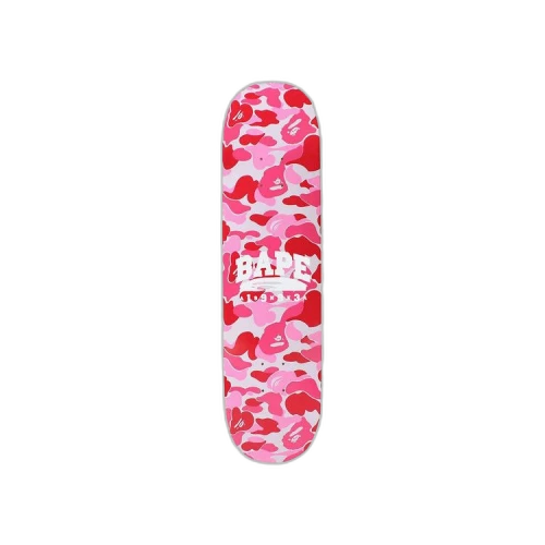 BAPE ABC Camo Skateboard 'Pink'