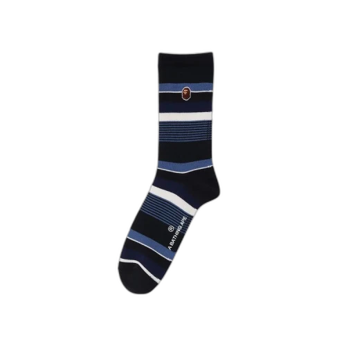 BAPE Hoop Socks 'Navy'