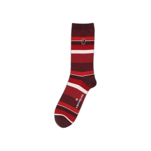 BAPE Hoop Socks 'Red'
