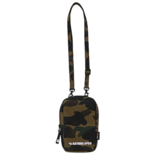 BAPE 1st Camo Cordura Phone Shoulder Bag 'Green'