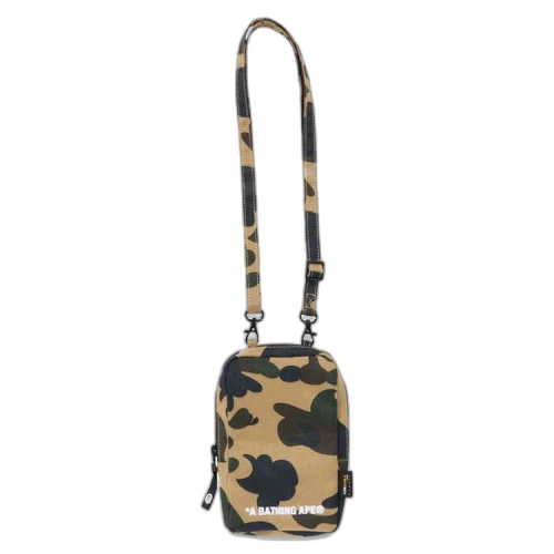 BAPE 1st Camo Cordura Phone Shoulder Bag 'Yellow'