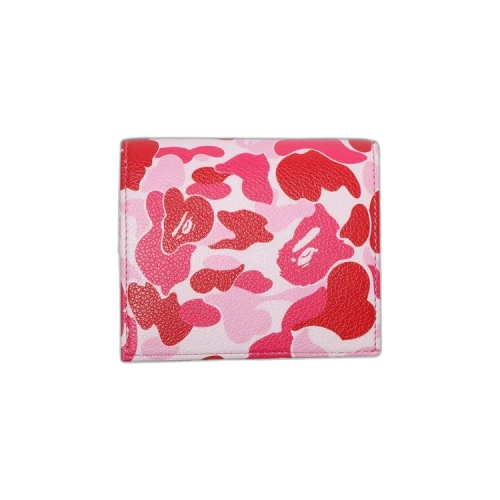 BAPE ABC Camo Mini Wallet 'Pink'