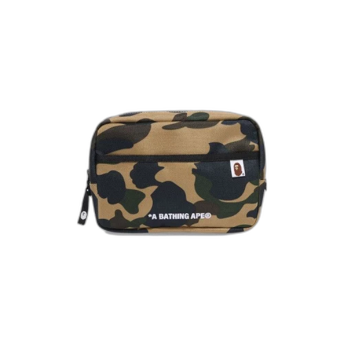 BAPE 1st Camo Cordura Multi Pouch 'Yellow'