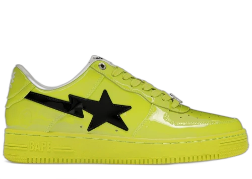 A Bathing Ape Bape Sta #2 Yellow Patent