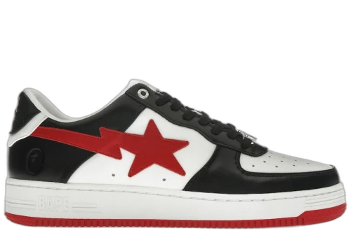 A Bathing Ape Bape Sta #3 M2 White Black Red