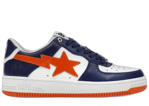 A Bathing Ape Bape Sta #3 M2 White Blue Orange