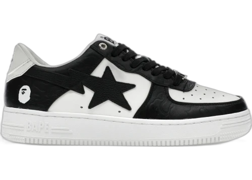 A Bathing Ape Bape Sta #4 Linecamo White Black