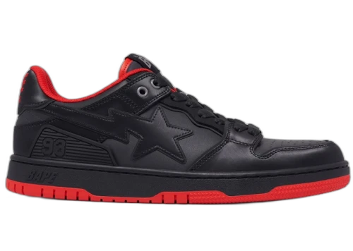 BAPE A Bathing Ape Sk8 Sta #4 Grey Black Red
