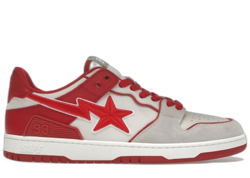 BAPE A Bathing Ape Sk8 Sta #5 Red