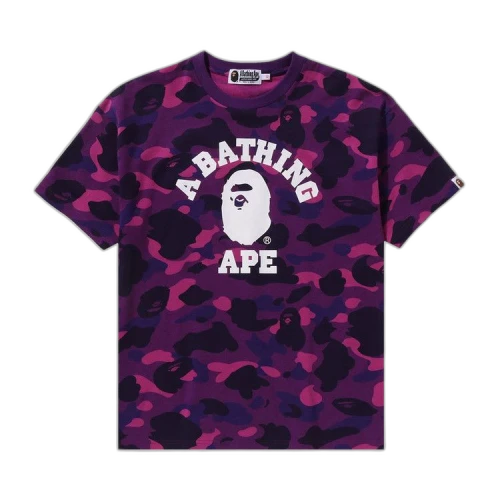BAPE Color Camo College Tee 'Purple'