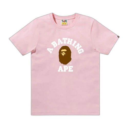 BAPE College Tee 'Pink'