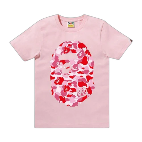BAPE ABC Camo Big Ape Head Tee 'Pink'